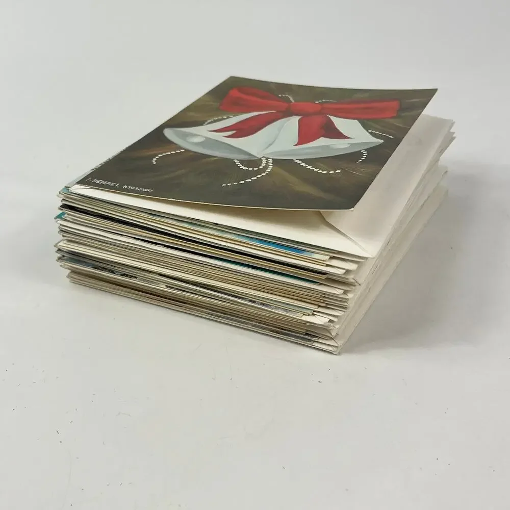 26 Blank Vintage Holiday Greeting Cards Assorted Designs 5.5